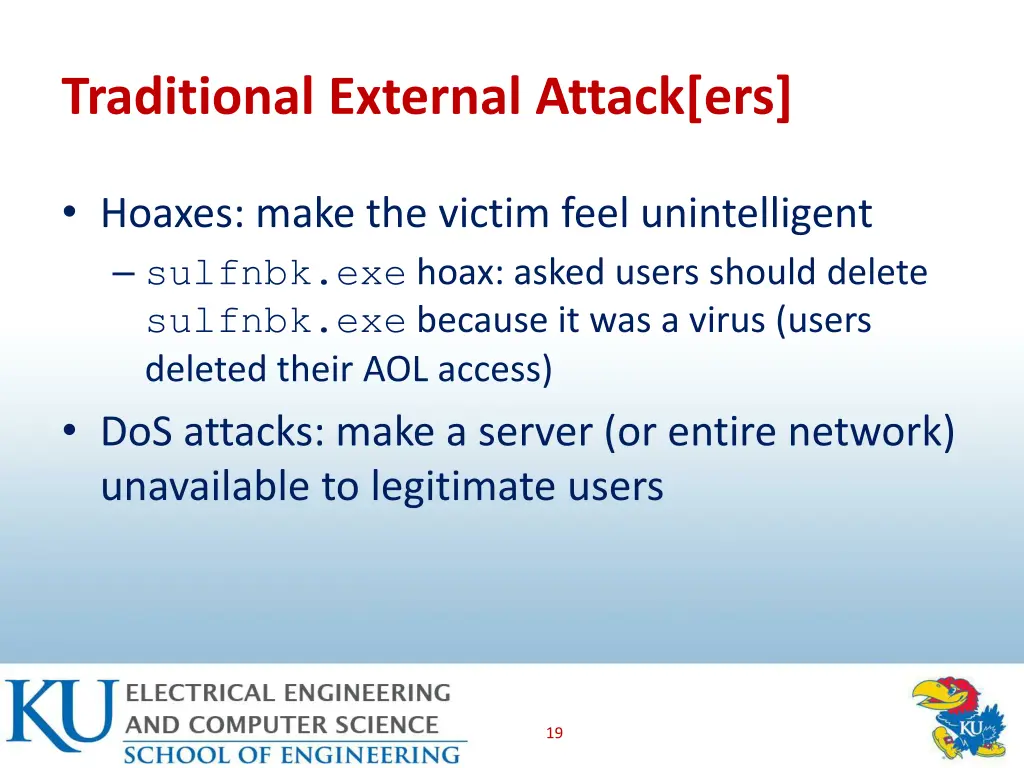 traditional external attack ers 6