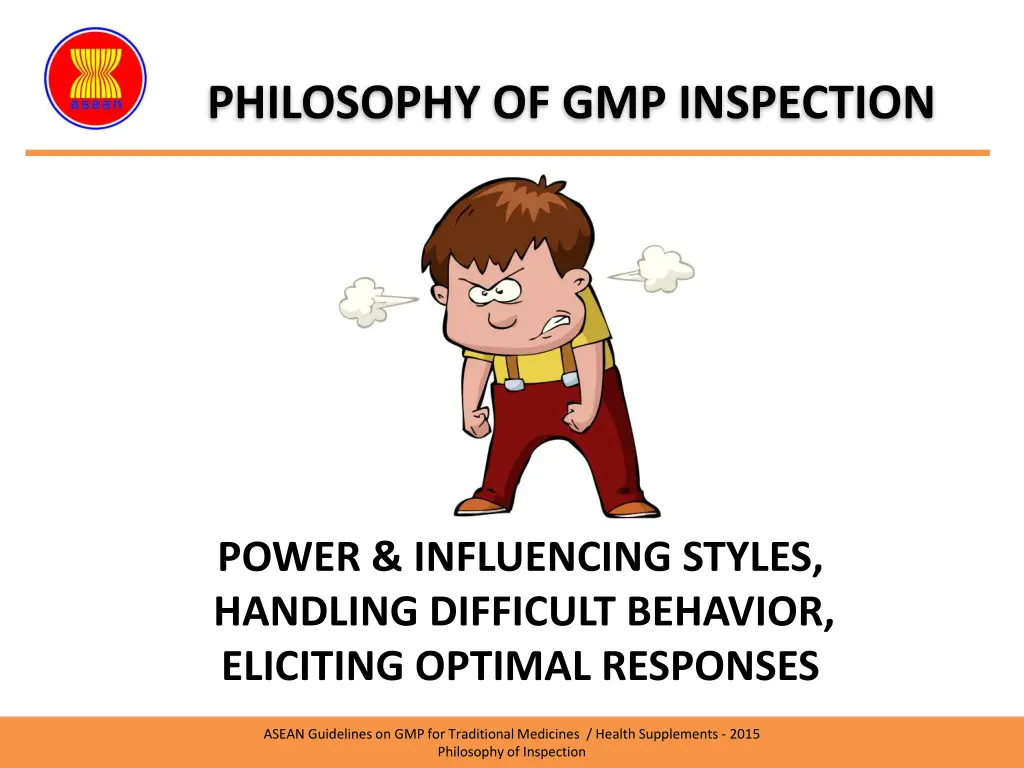 philosophy of gmp inspection