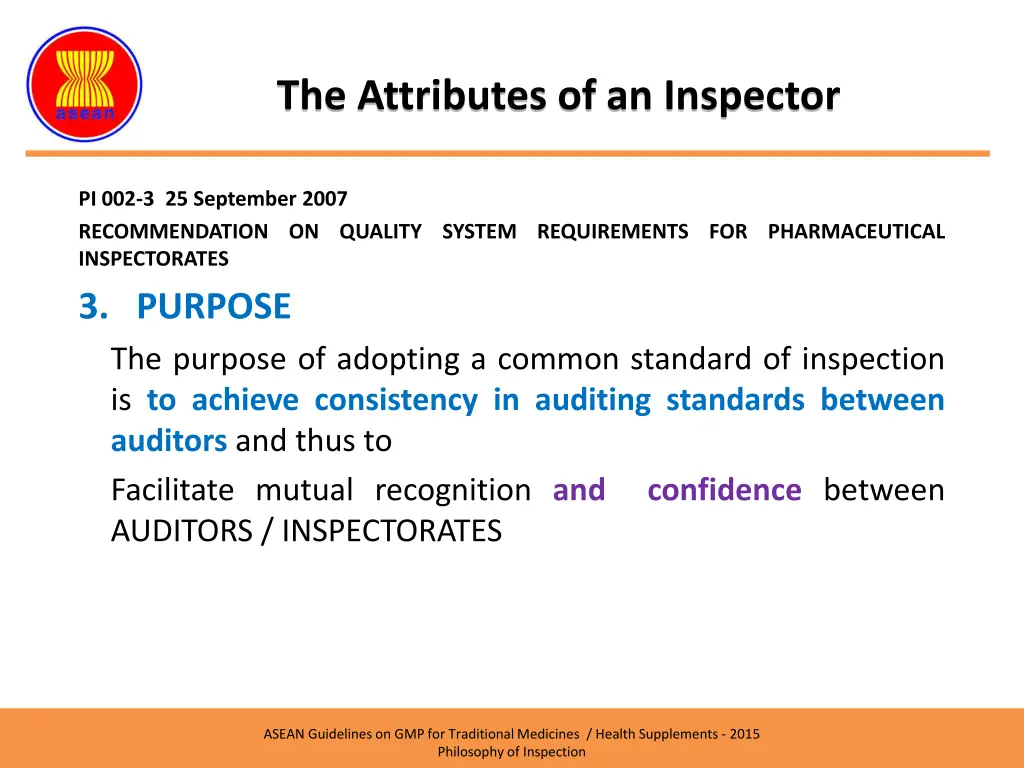 the attributes of an inspector 2