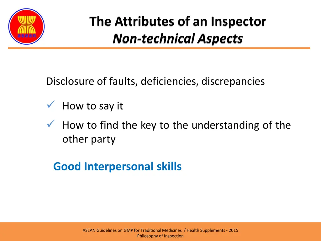 the attributes of an inspector non technical 11