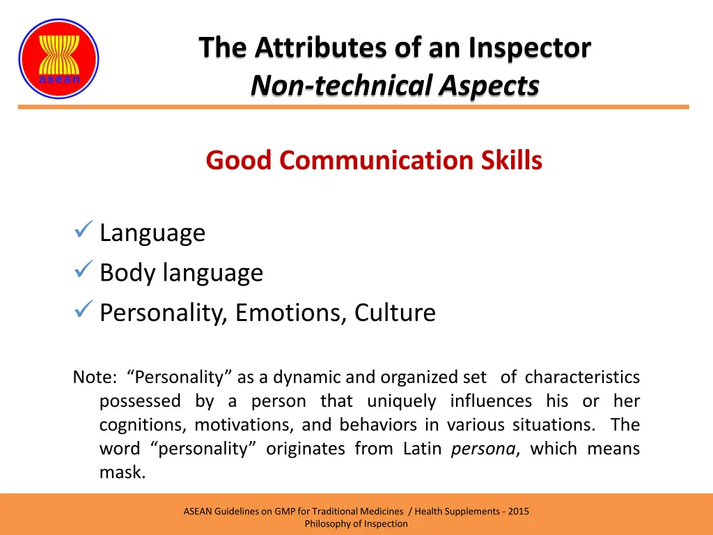 the attributes of an inspector non technical 2