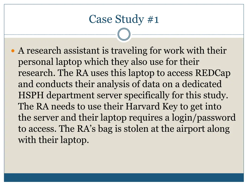 case study 1