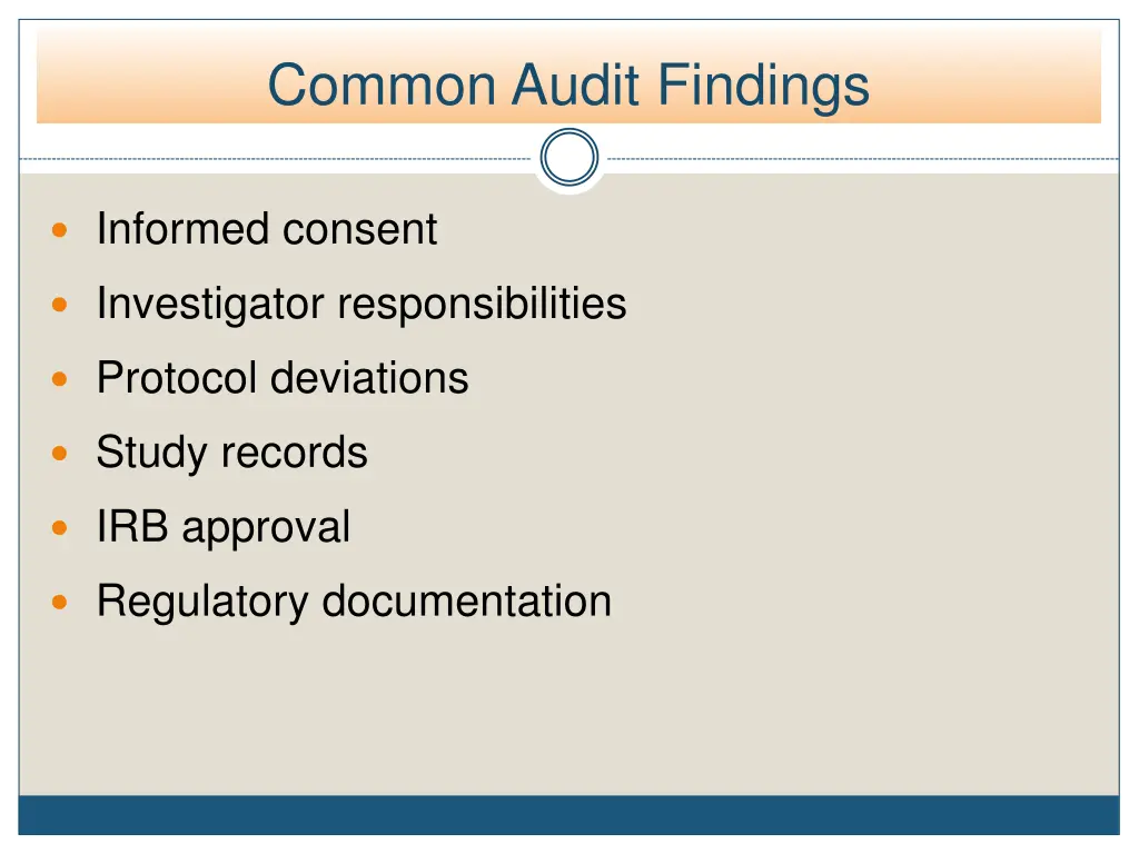 common audit findings 1