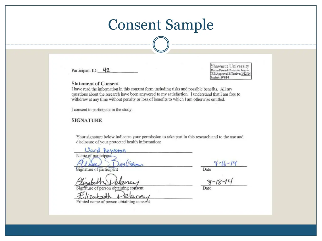 consent sample