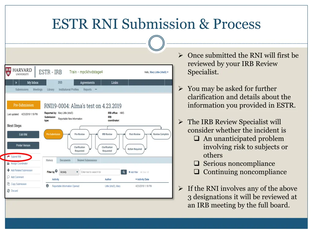 estr rni submission process