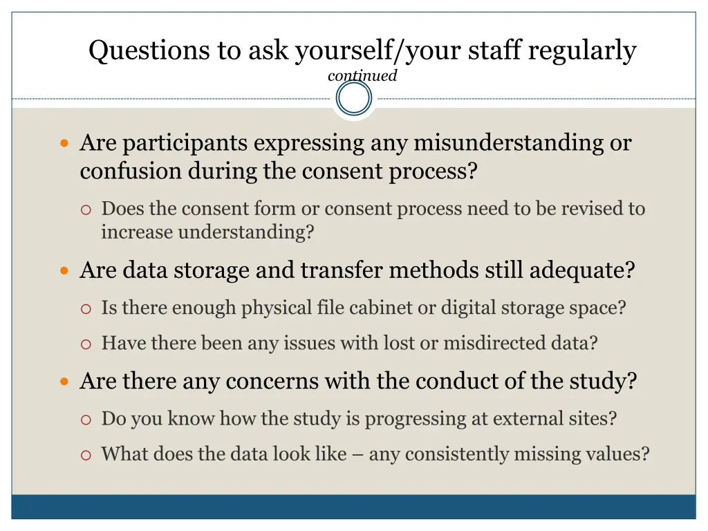 questions to ask yourself your staff regularly 1