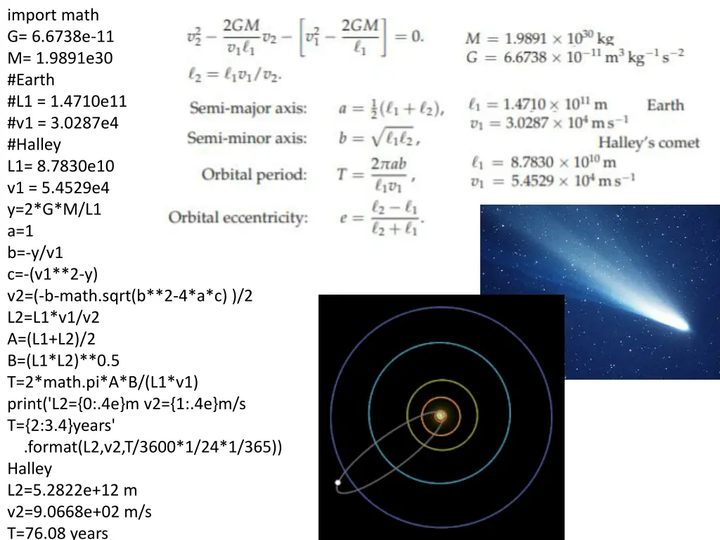 import math g 6 6738e 11 m 1 9891e30 earth