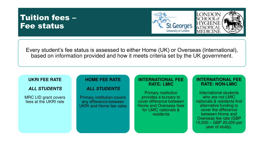 tuition fees fee status