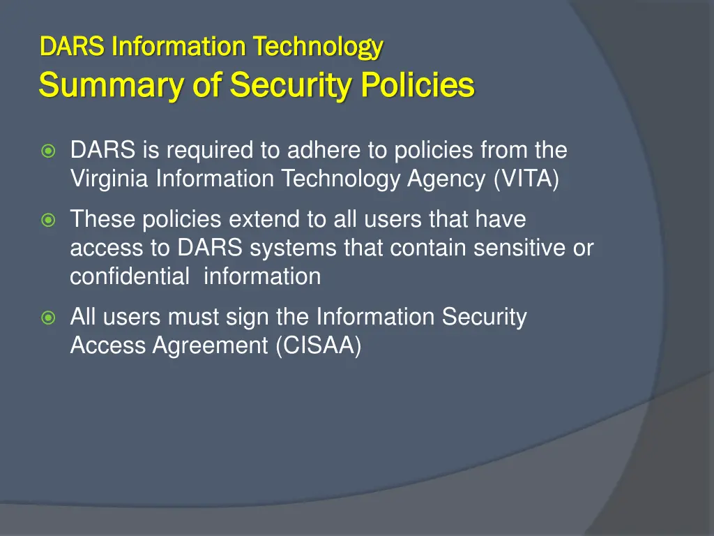 dars information technology dars information