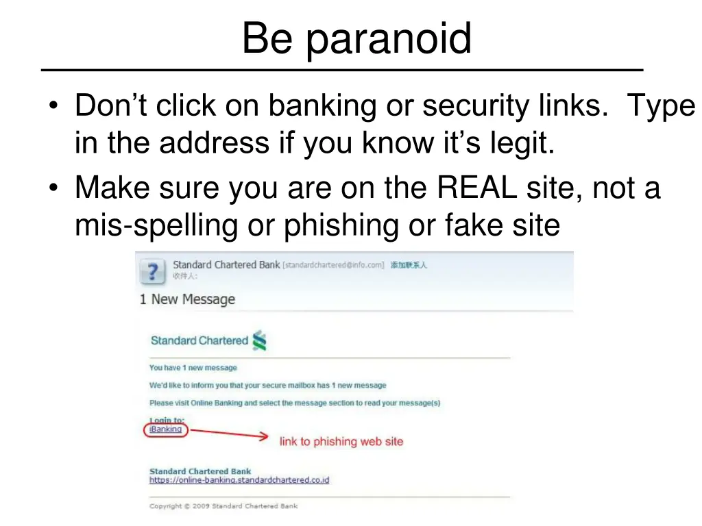 be paranoid