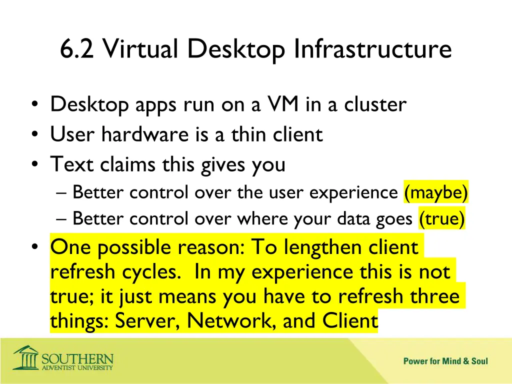 6 2 virtual desktop infrastructure