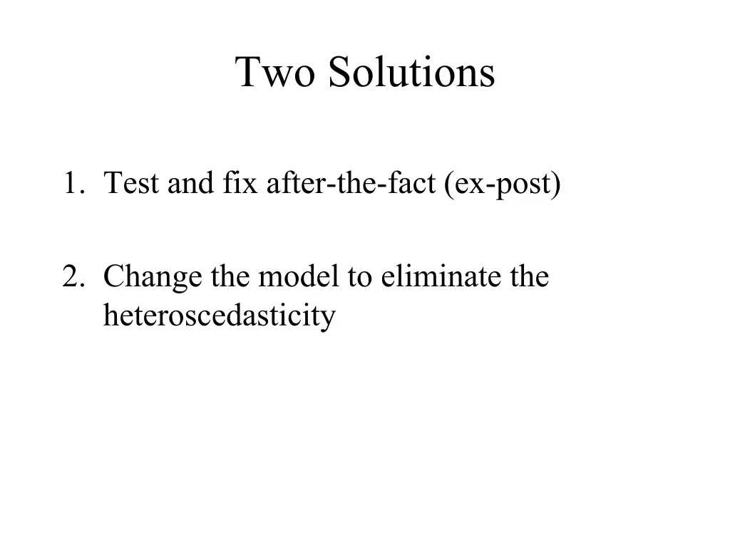 two solutions