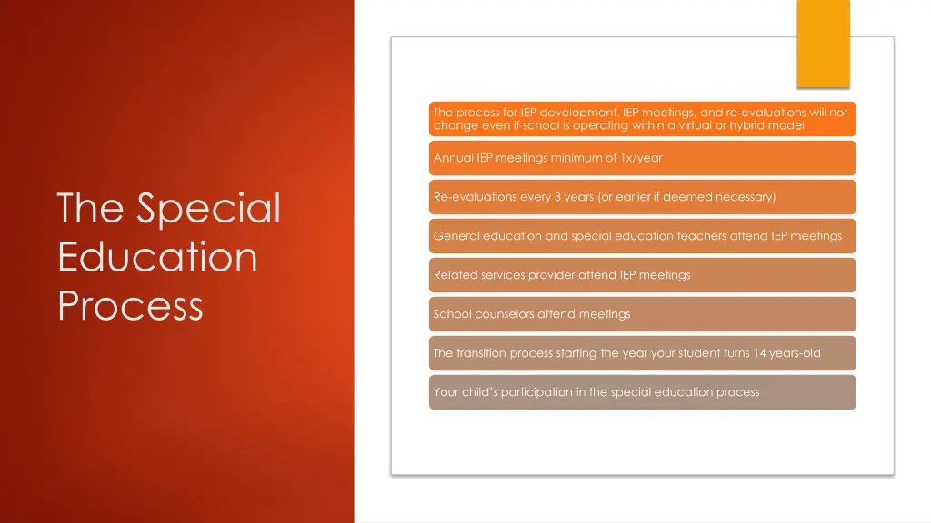 the process for iep development iep meetings