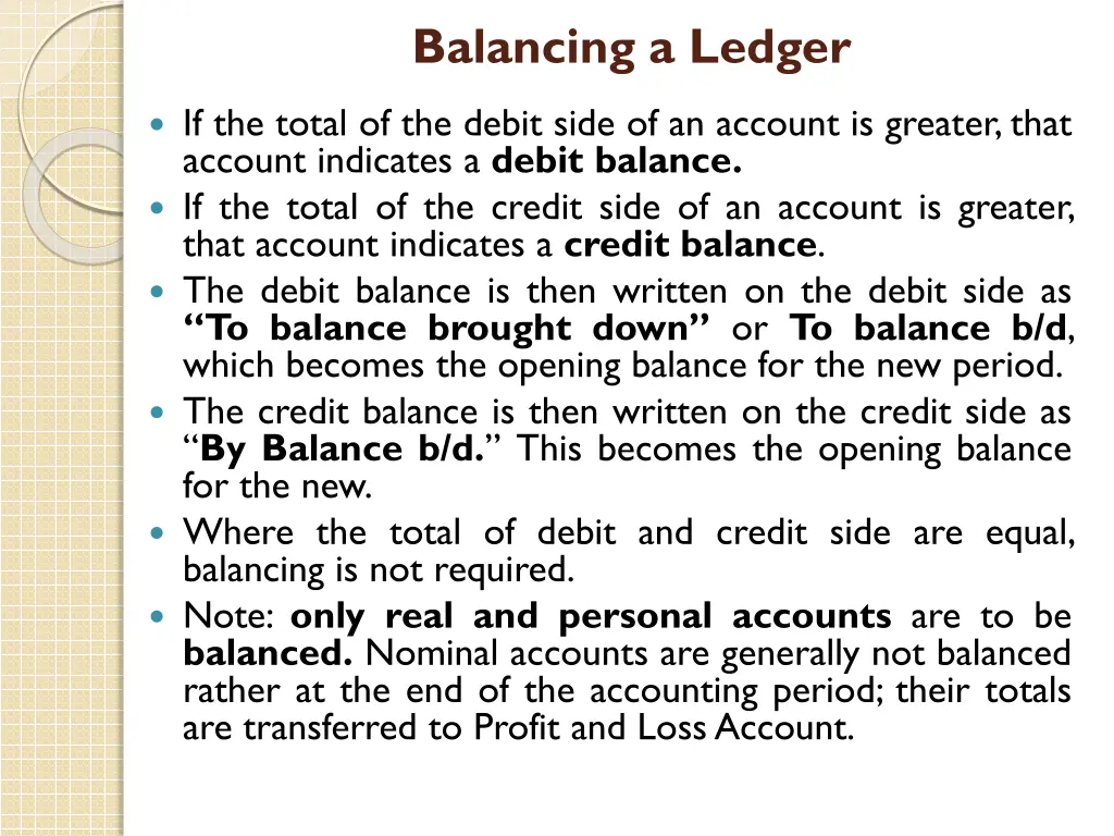 balancing a ledger 1