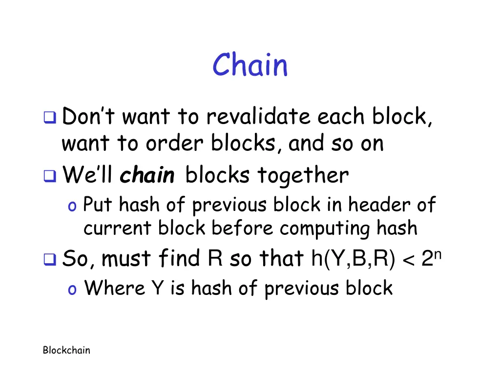 chain