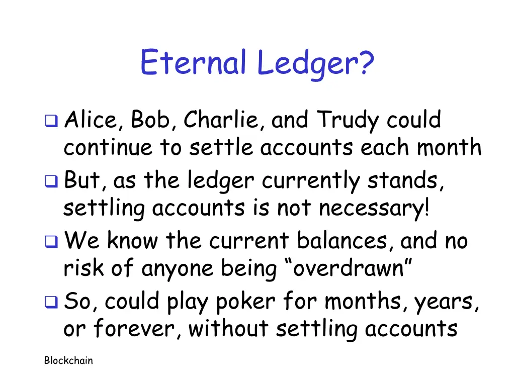 eternal ledger