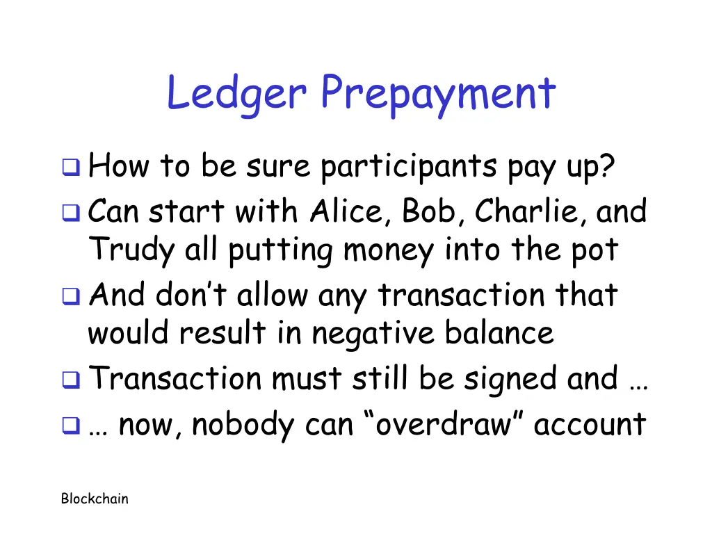 ledger prepayment