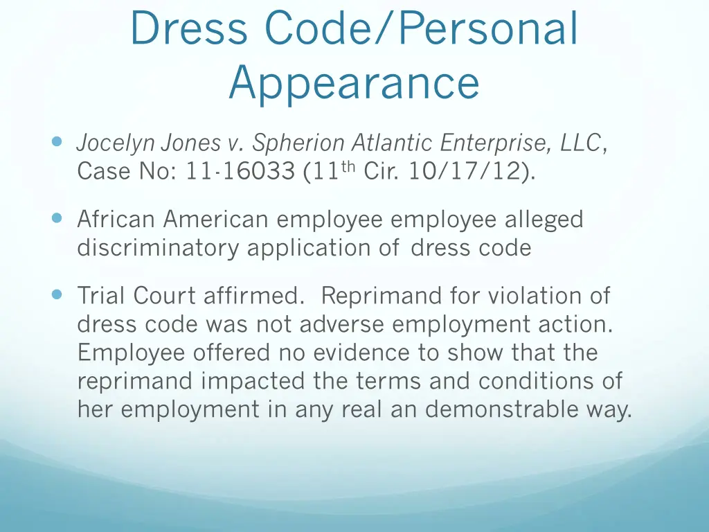 dress code personal appearance 2