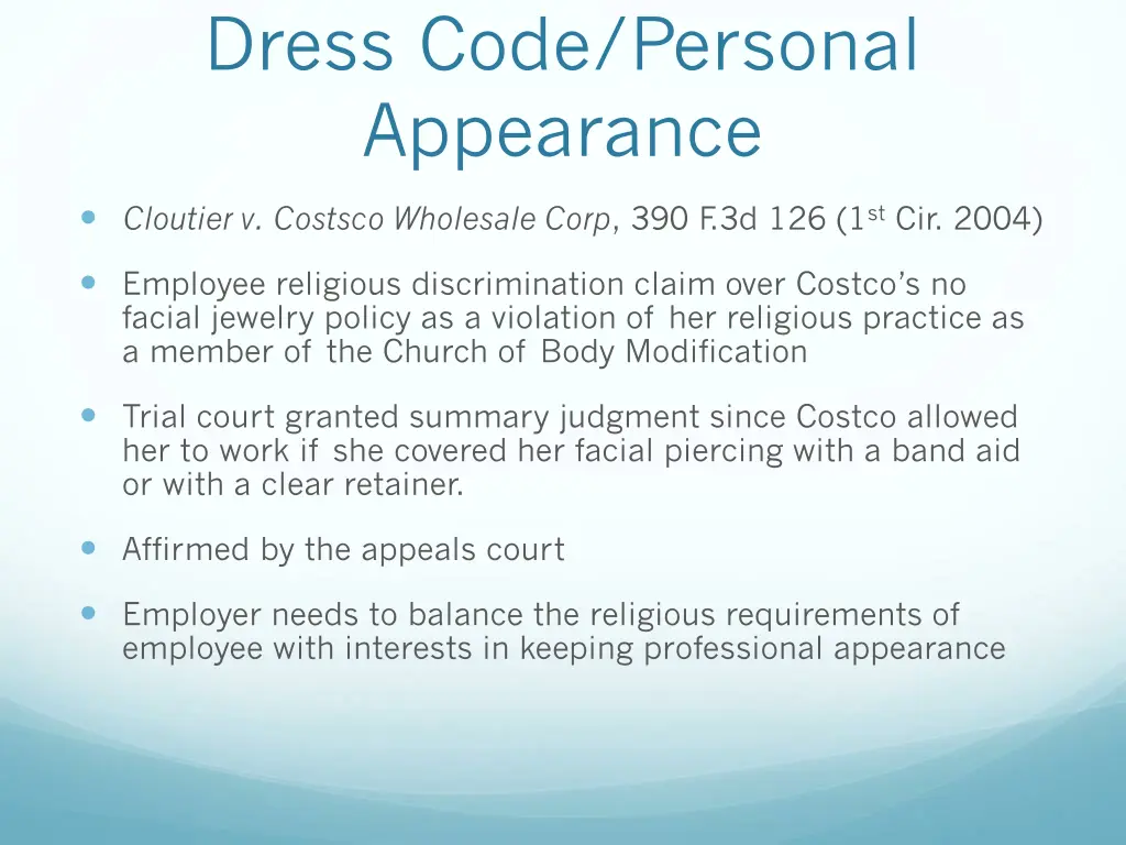 dress code personal appearance 3