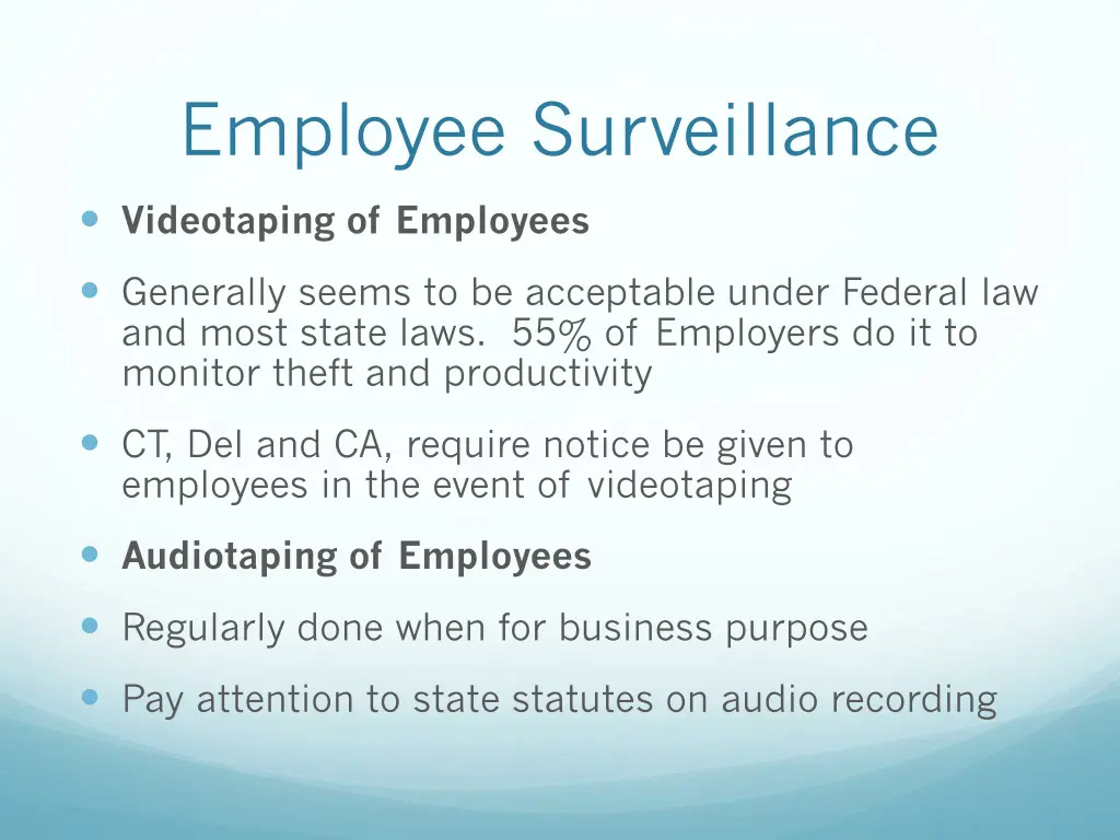 employee surveillance