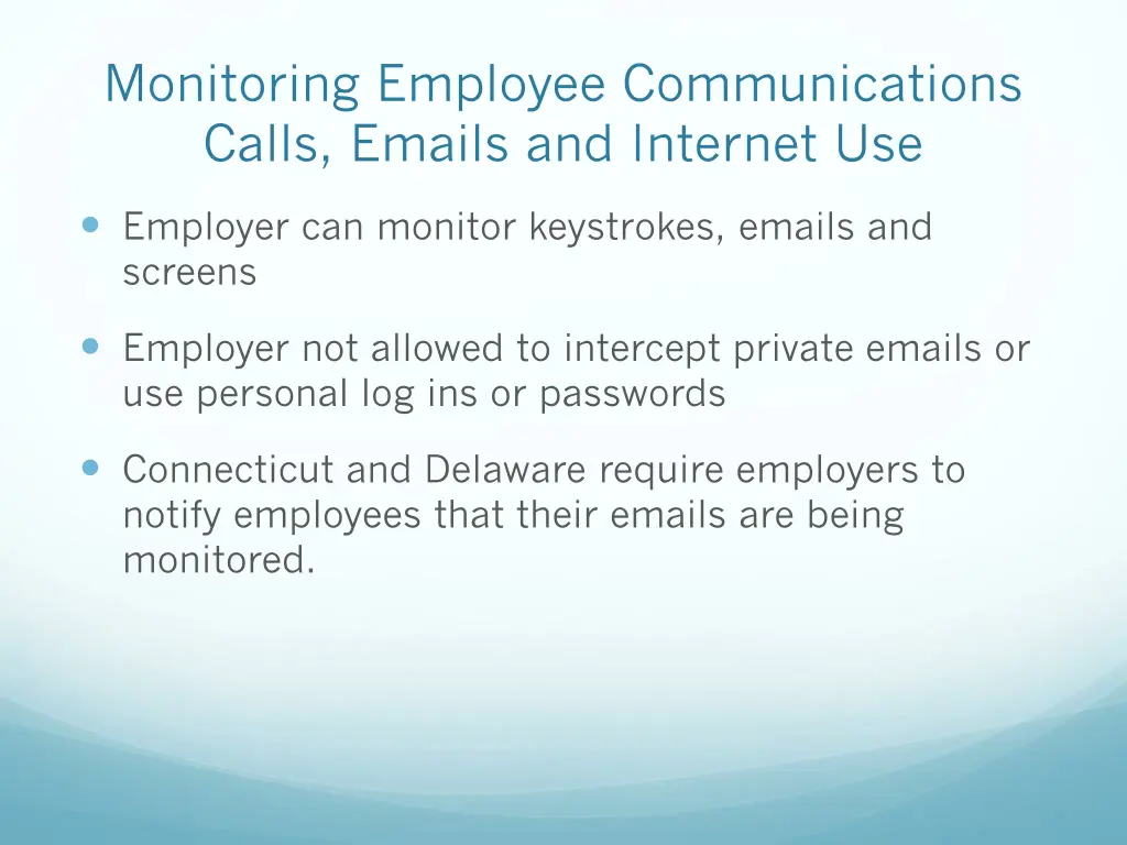 monitoring employee communications calls emails