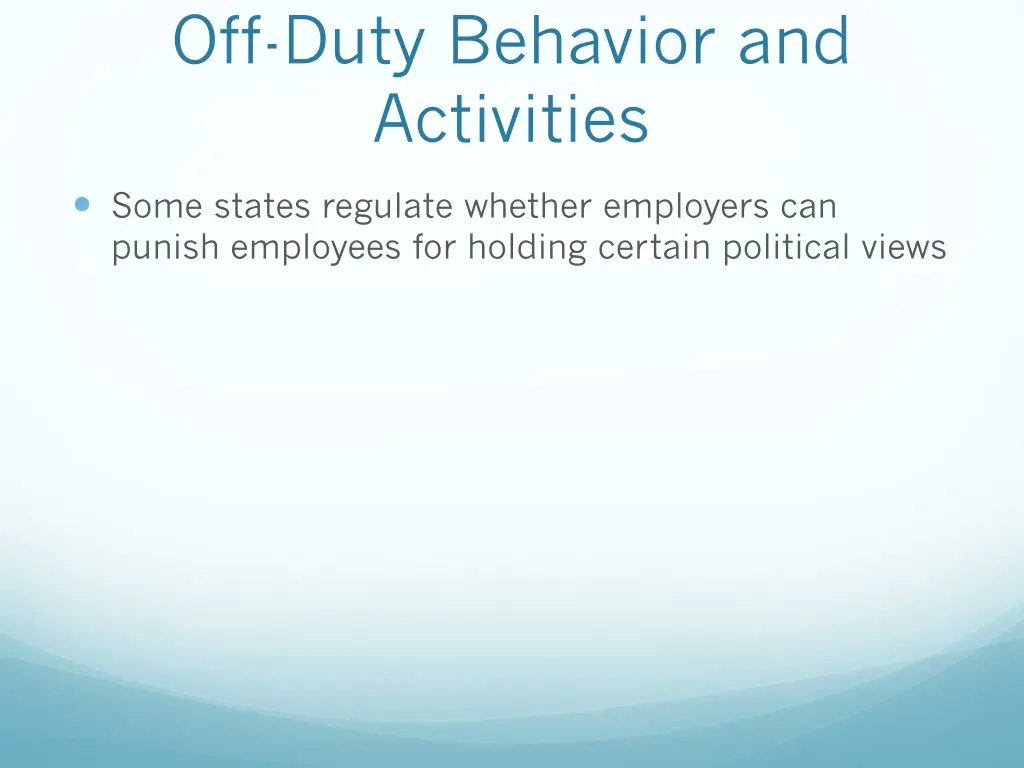 off duty behavior and activities 1