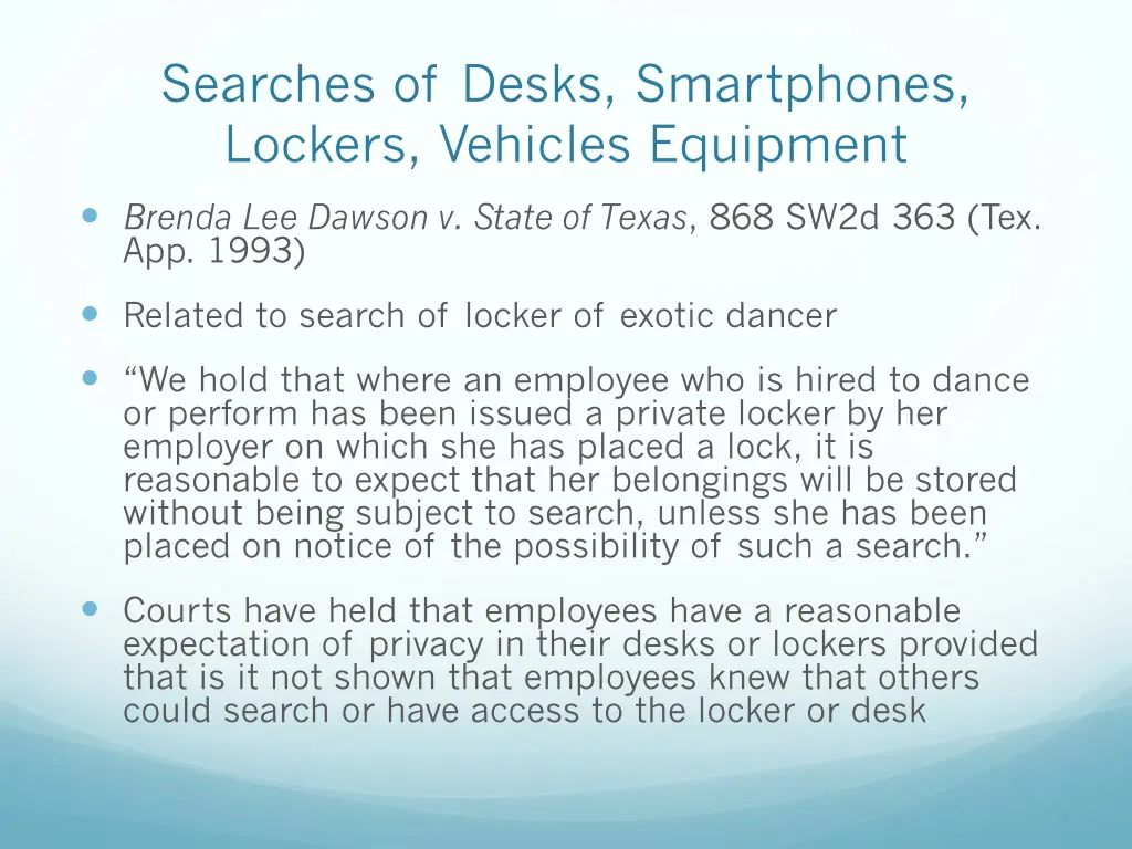 searches of desks smartphones lockers vehicles 2