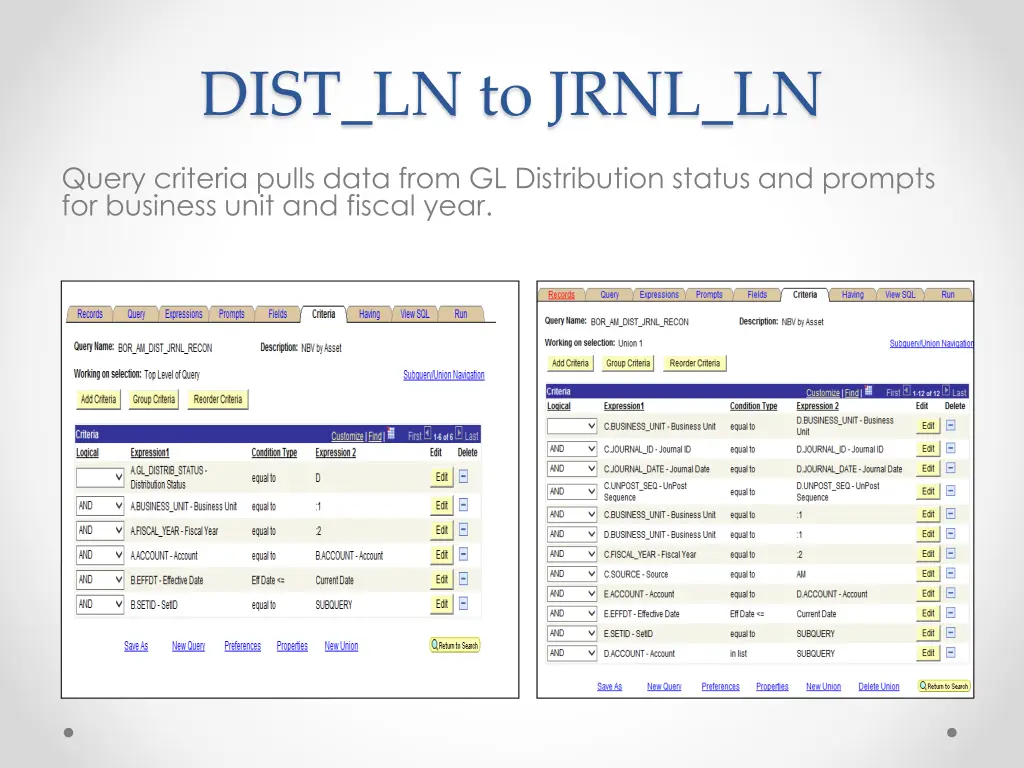 dist ln to jrnl ln 1