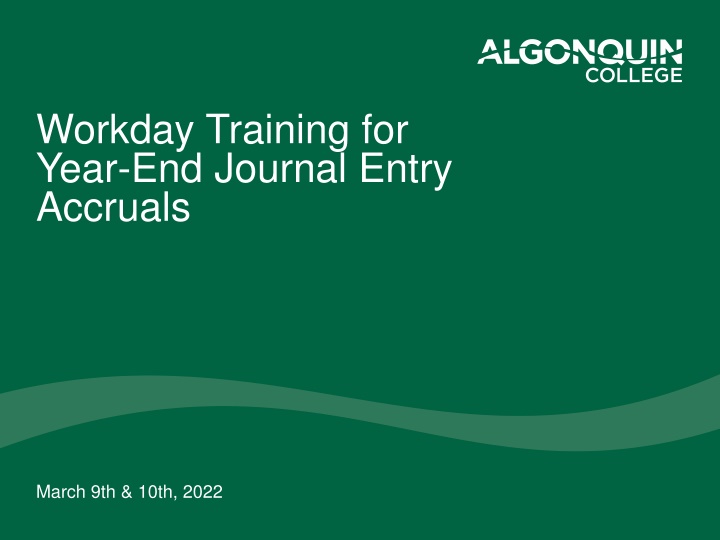 workday training for year end journal entry