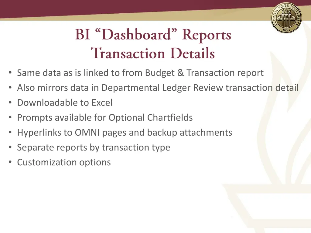 same data as is linked to from budget transaction