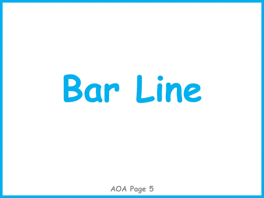 bar line