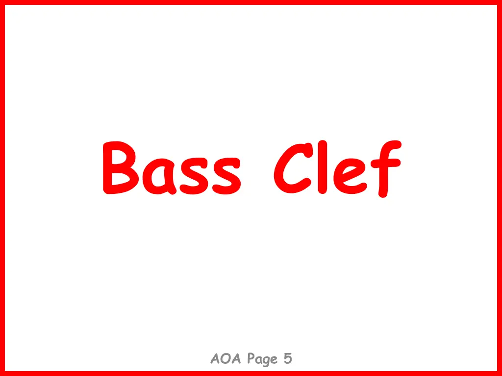 bass clef