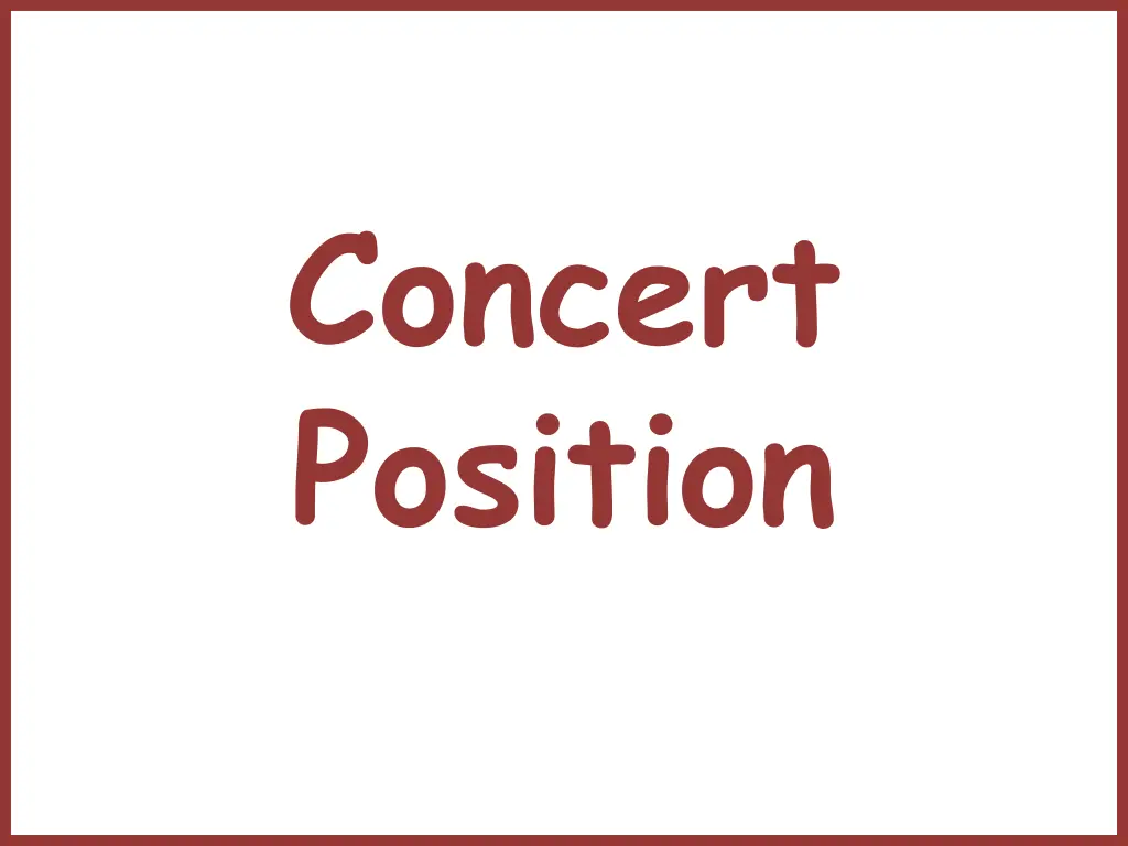 concert position