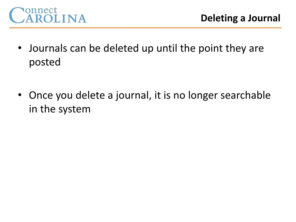 deleting a journal