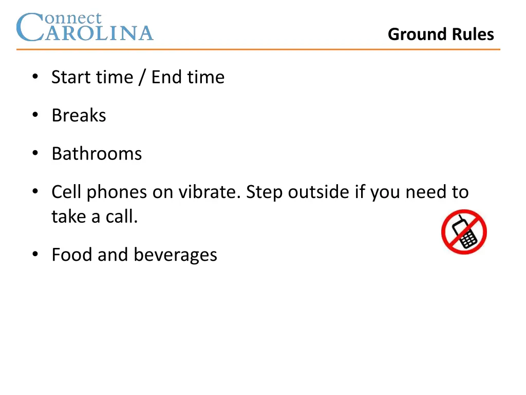 ground rules