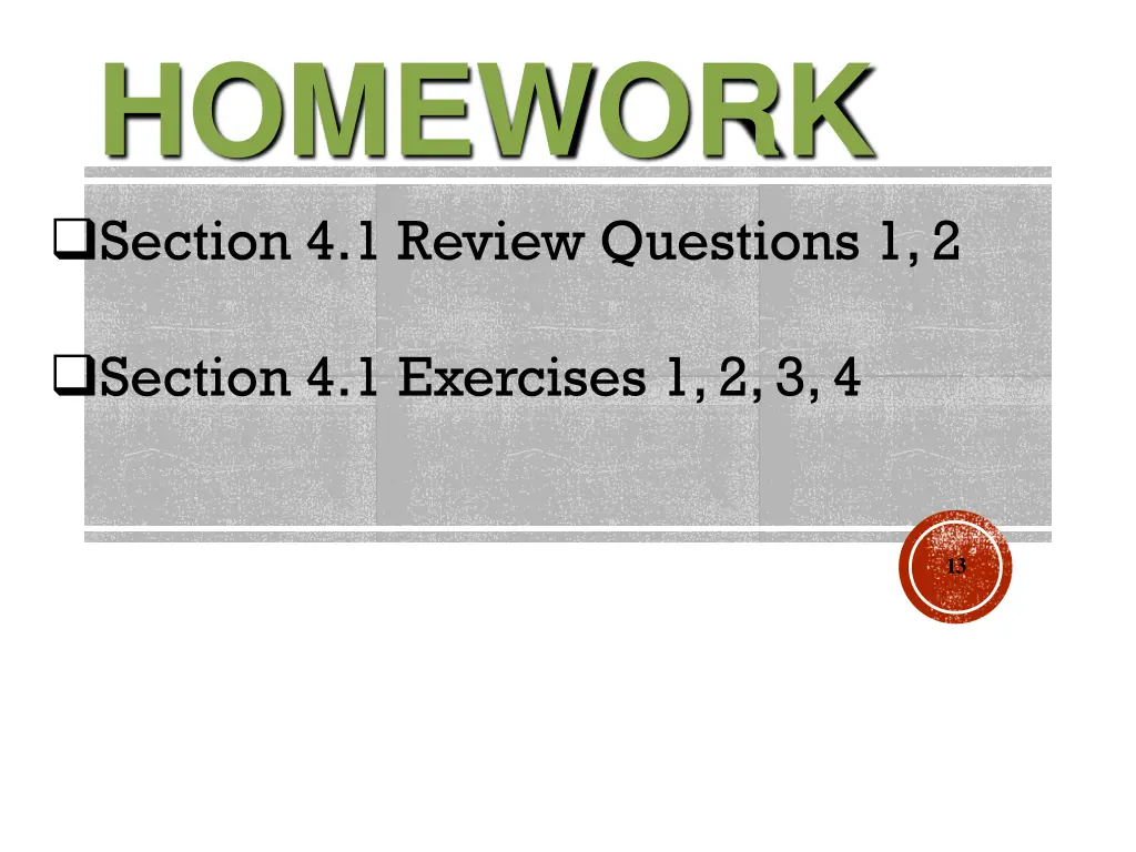 homework section 4 1 review questions 1 2