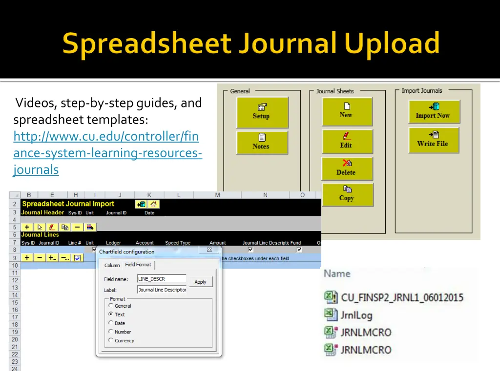 videos step by step guides and spreadsheet