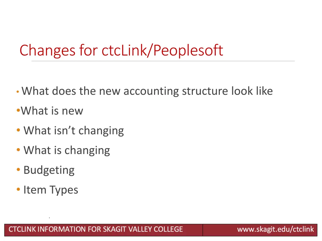 changes for ctclink peoplesoft