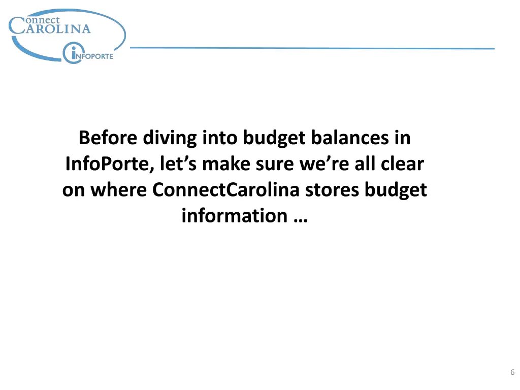 before diving into budget balances in infoporte