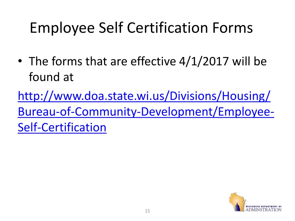 employee self certification forms