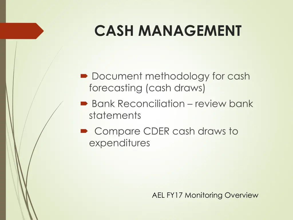 cash management