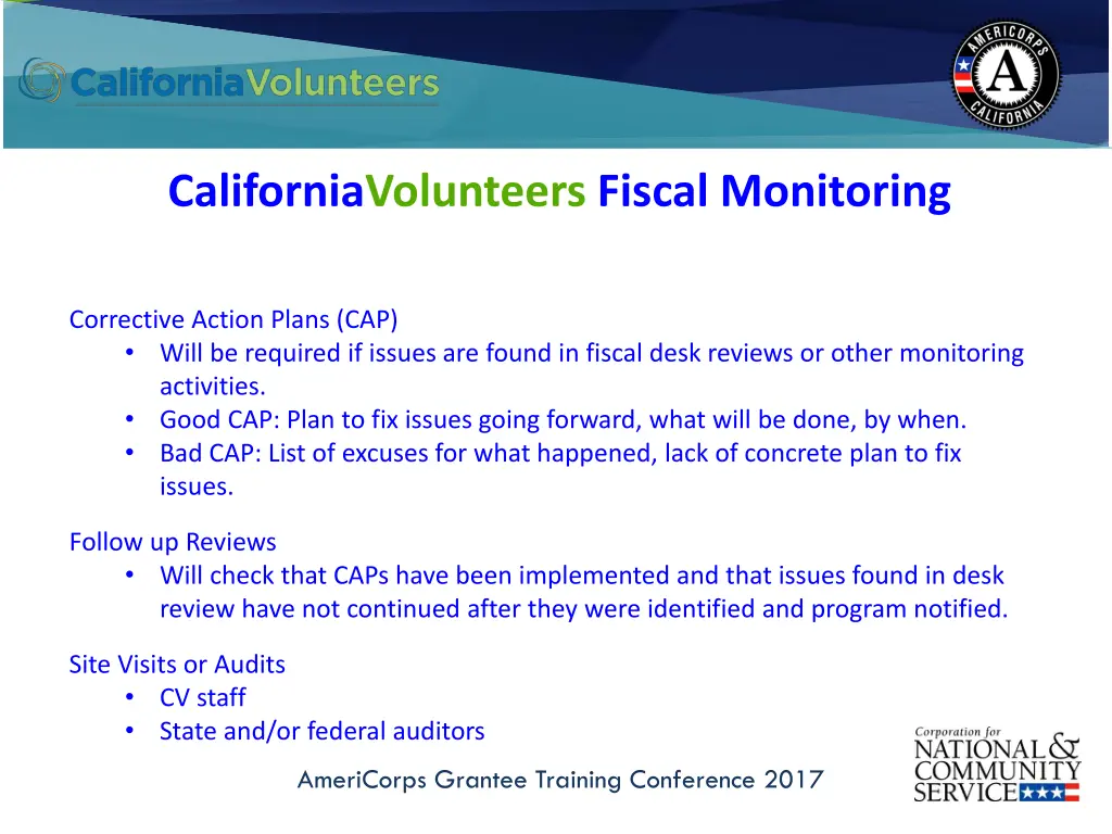 californiavolunteers fiscal monitoring 1