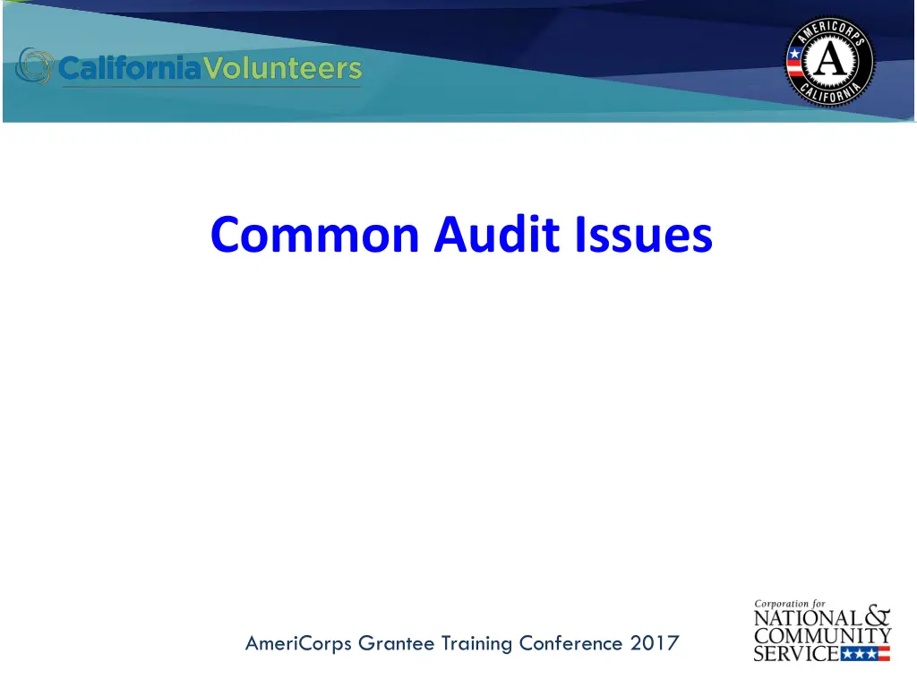 common audit issues