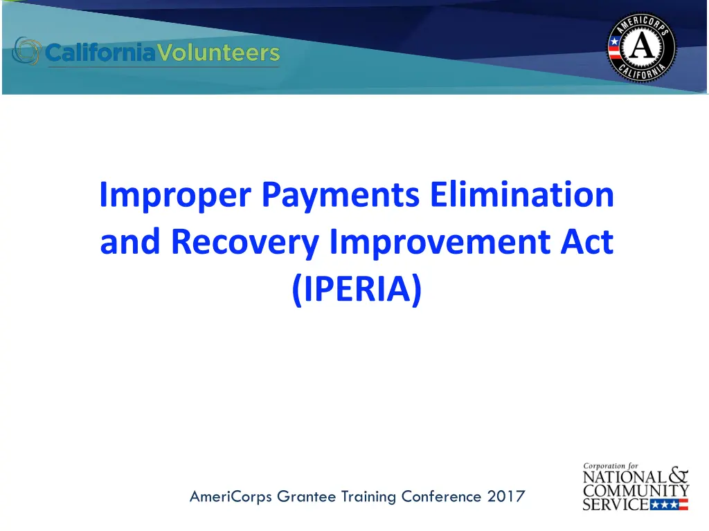 improper payments elimination and recovery