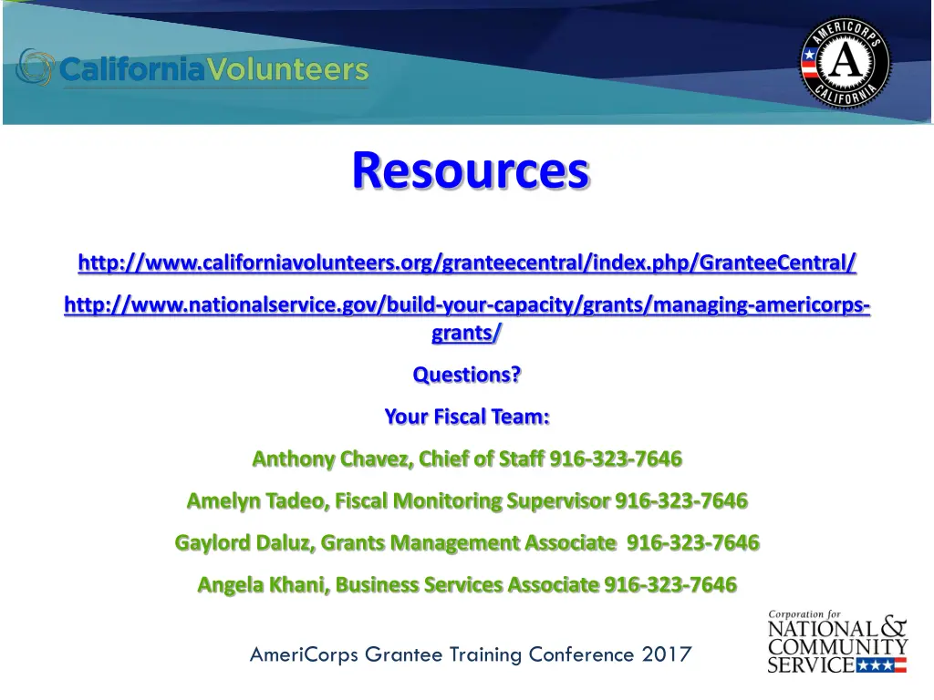 resources