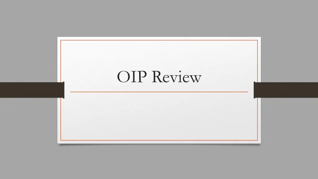 oip review