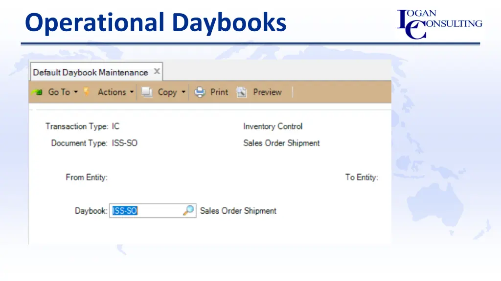 operational daybooks 1