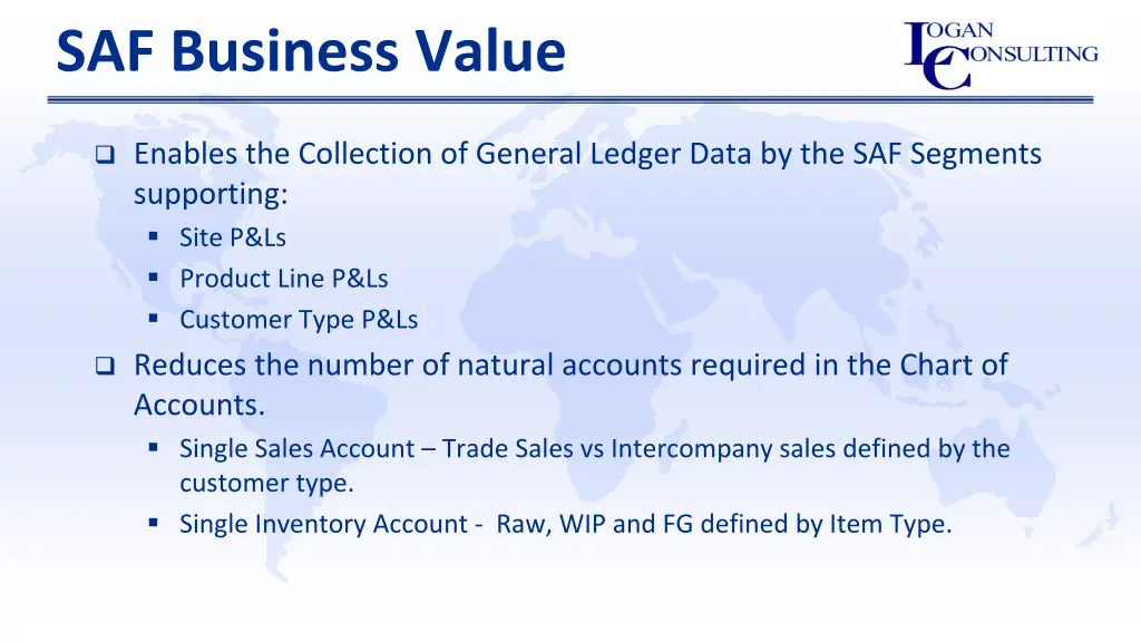 saf business value