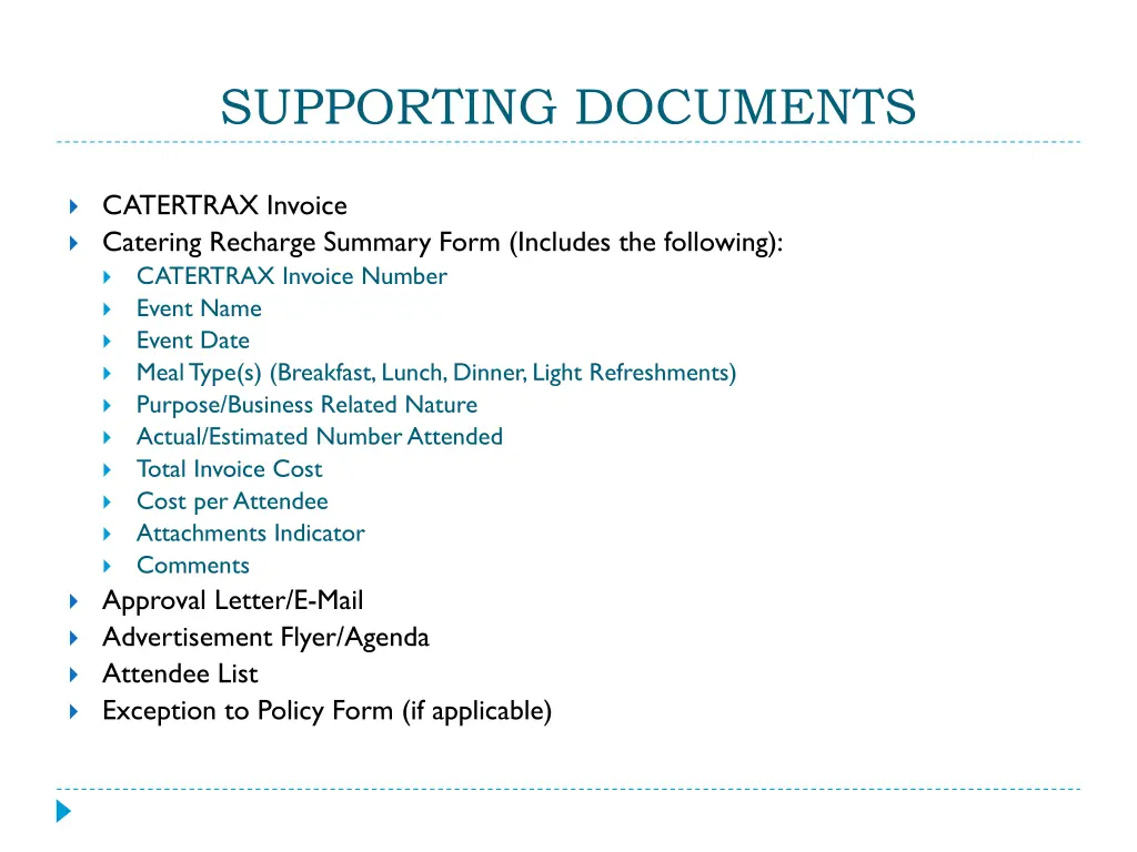 supporting documents