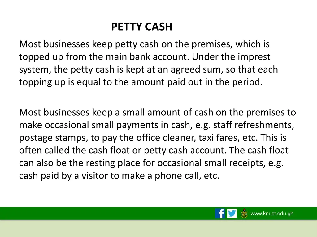 petty cash